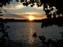 Sunset in Berzoras lake