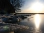 Ice is melting, spring at Kaunas lagoon