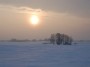 Sunset in Lithuania winter