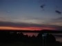 sunset above Akmena lake